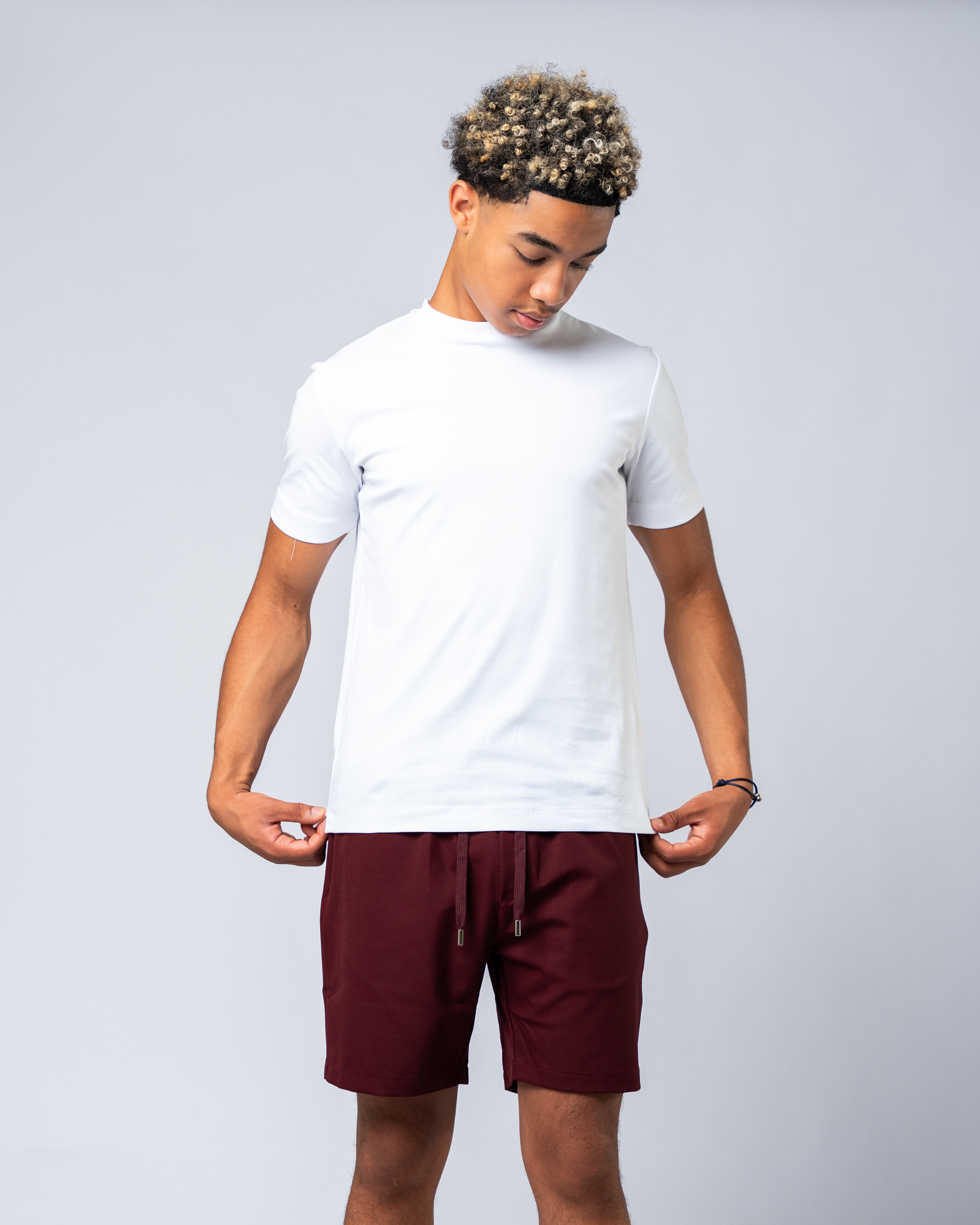 Bordeaux Red Shorts