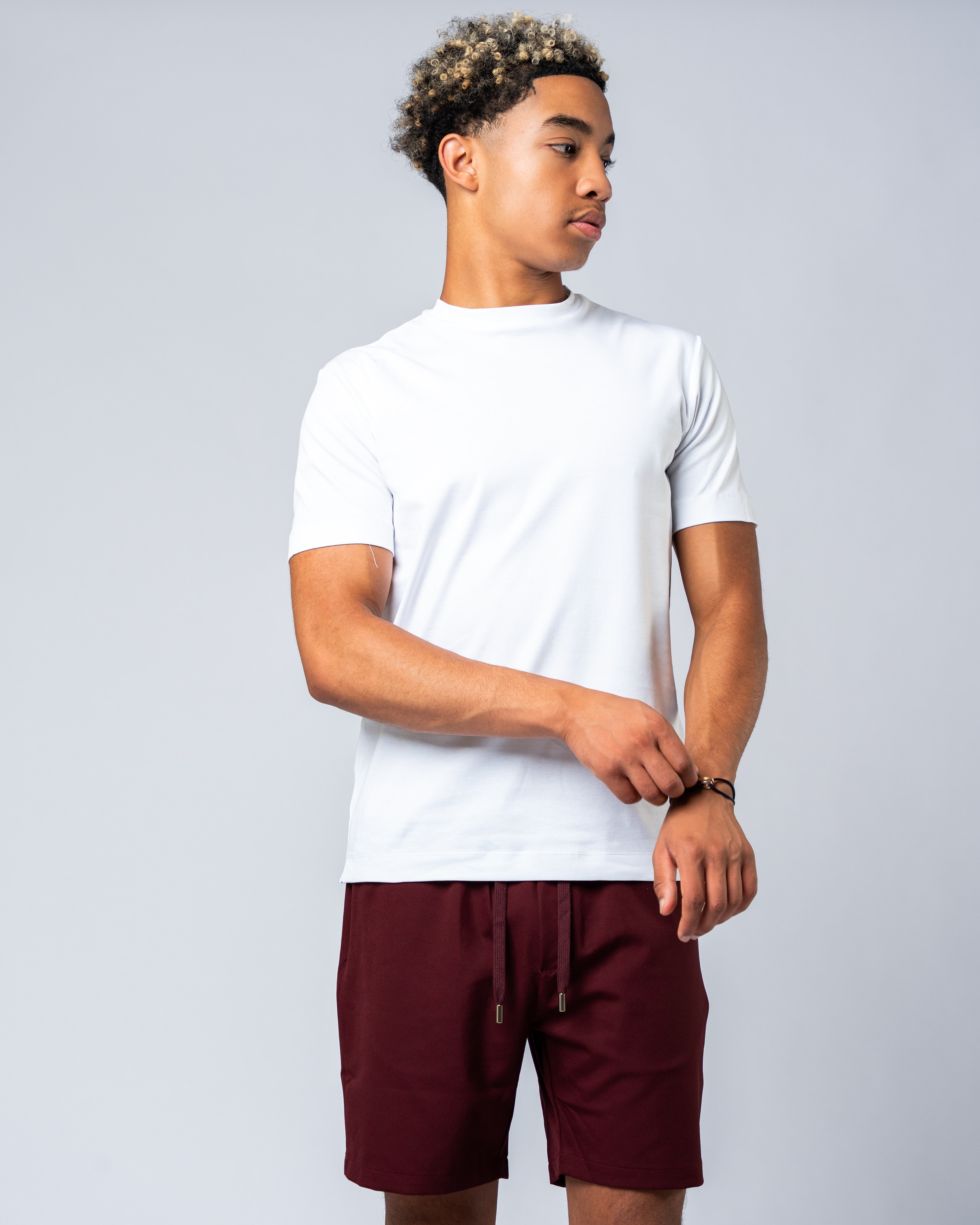 Bordeaux Red Shorts