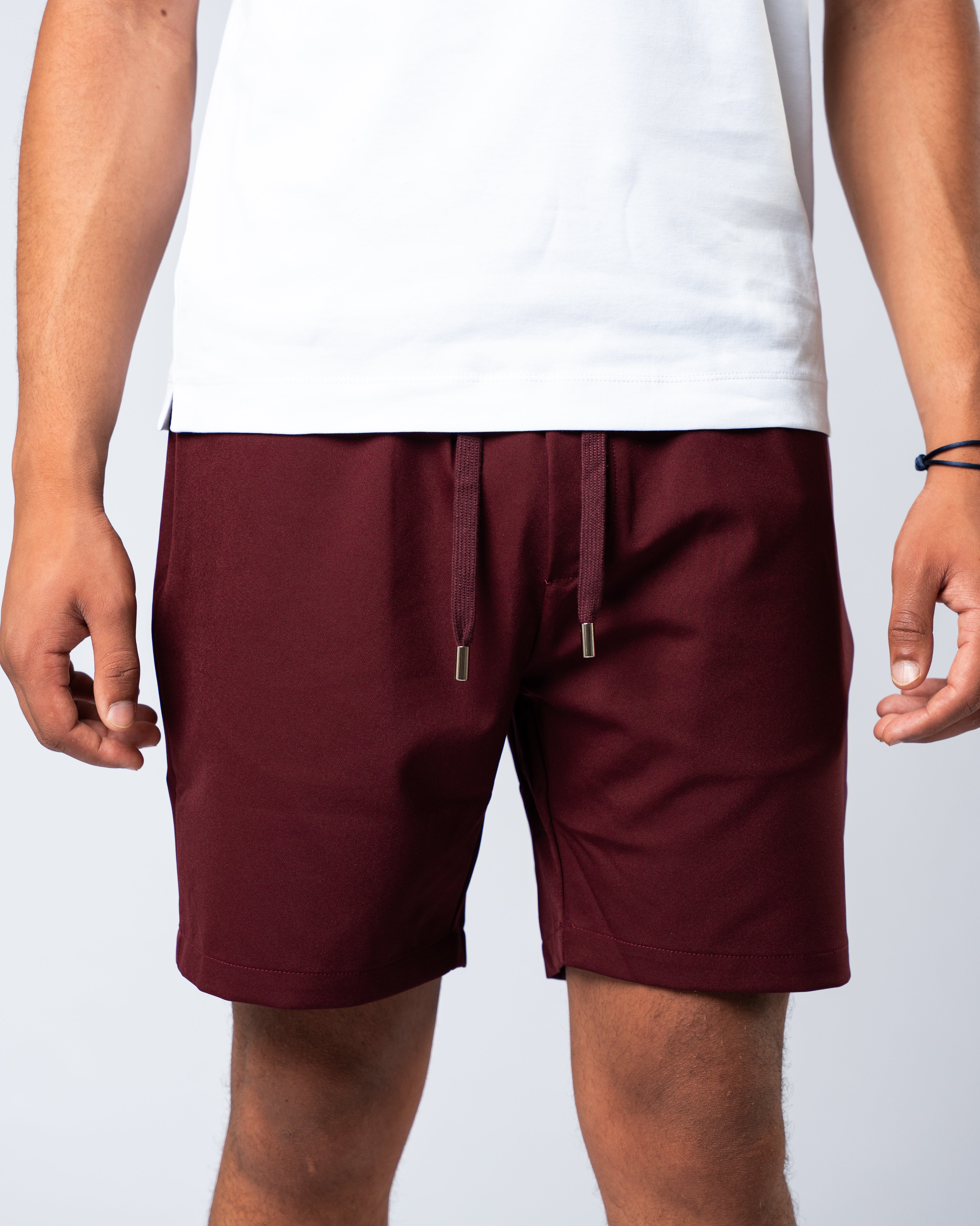 Bordeaux Red Shorts